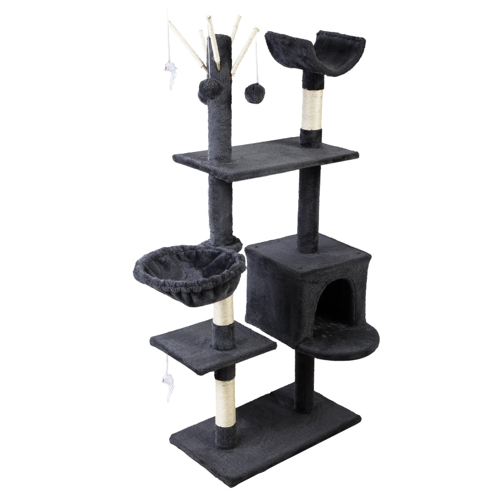 i.Pet Cat Tree 140cm, Scratching Post, Cat Tower