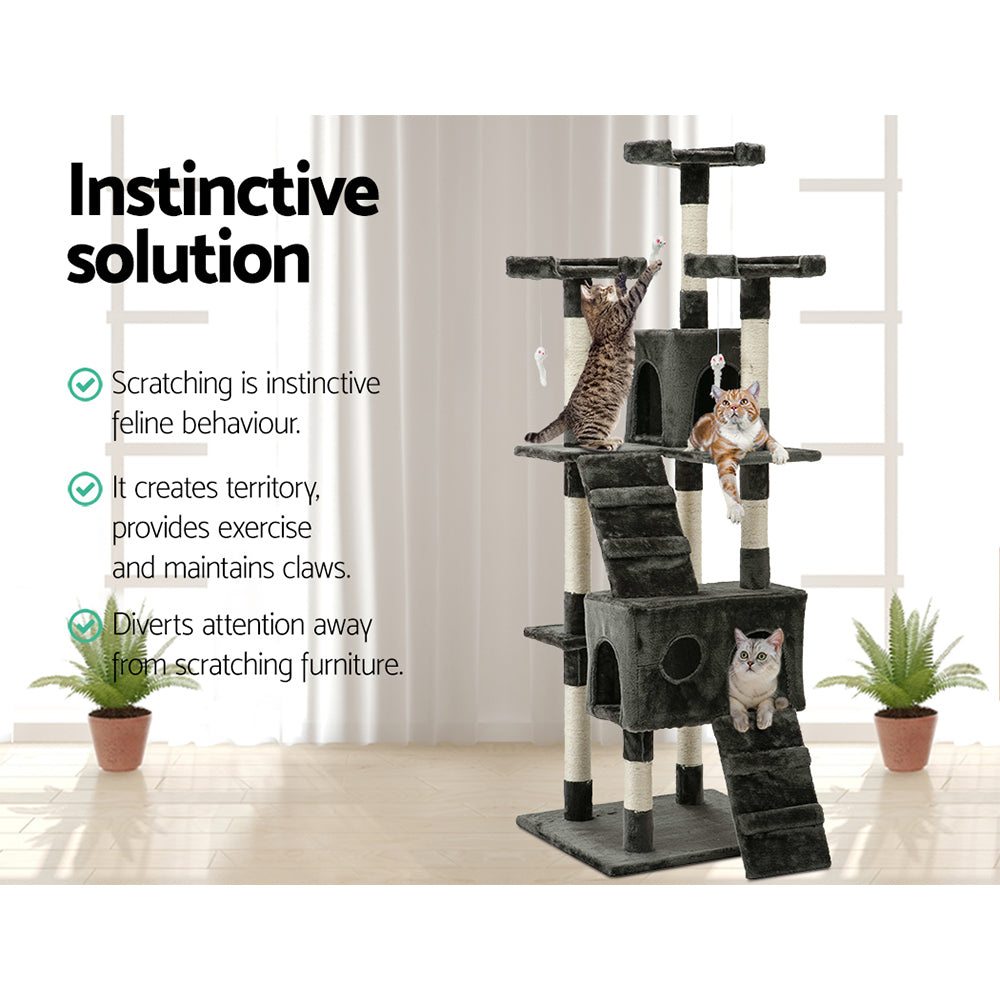 i.Pet Cat Tree 180cm Scratching Post Tower