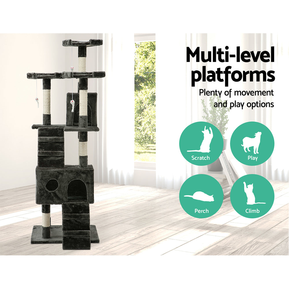 i.Pet Cat Tree 180cm Scratching Post Tower