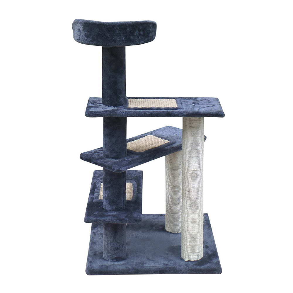 i.Pet Cat Tree 100cm, Scratching Post, Tower, Wood Steps