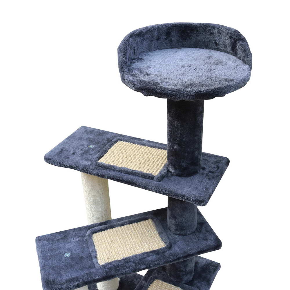 i.Pet Cat Tree 100cm, Scratching Post, Tower, Wood Steps
