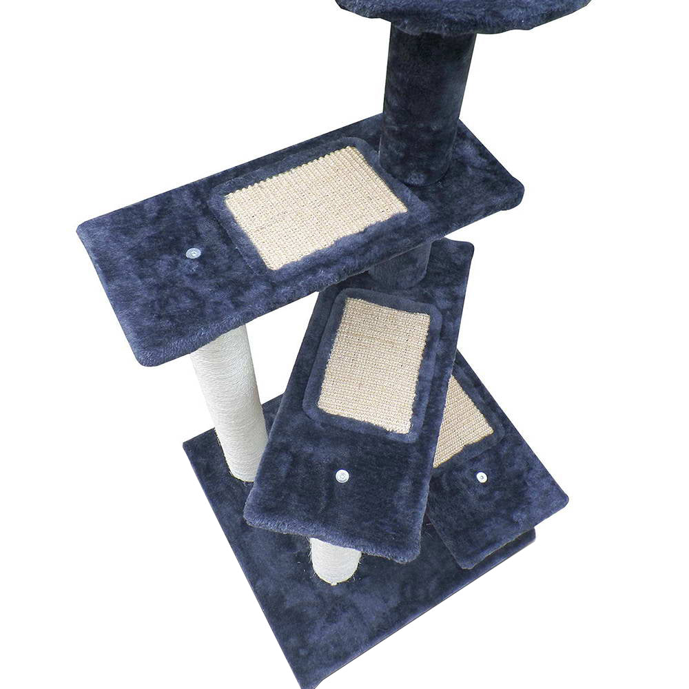 i.Pet Cat Tree 100cm, Scratching Post, Tower, Wood Steps