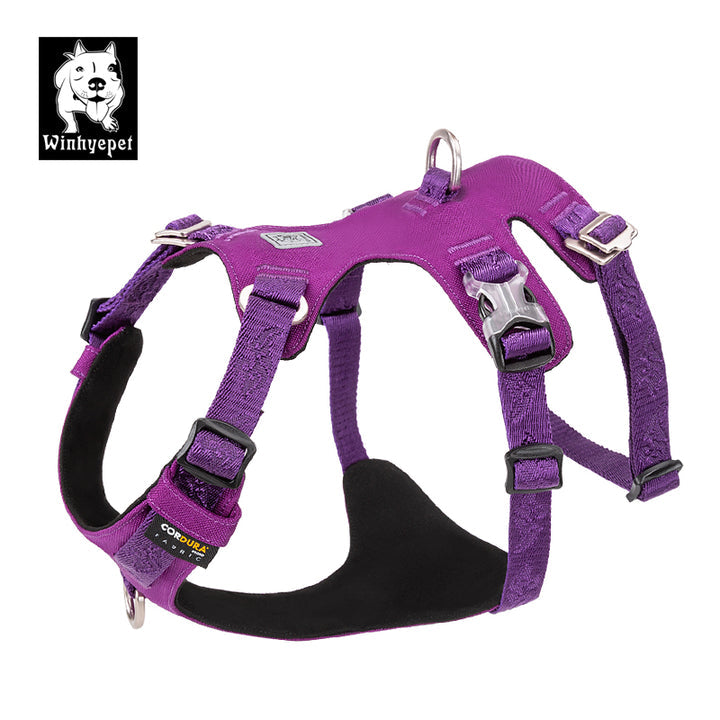 Dog Harness, Durable, Waterproof with Robust Duraflex buckle - Purple L