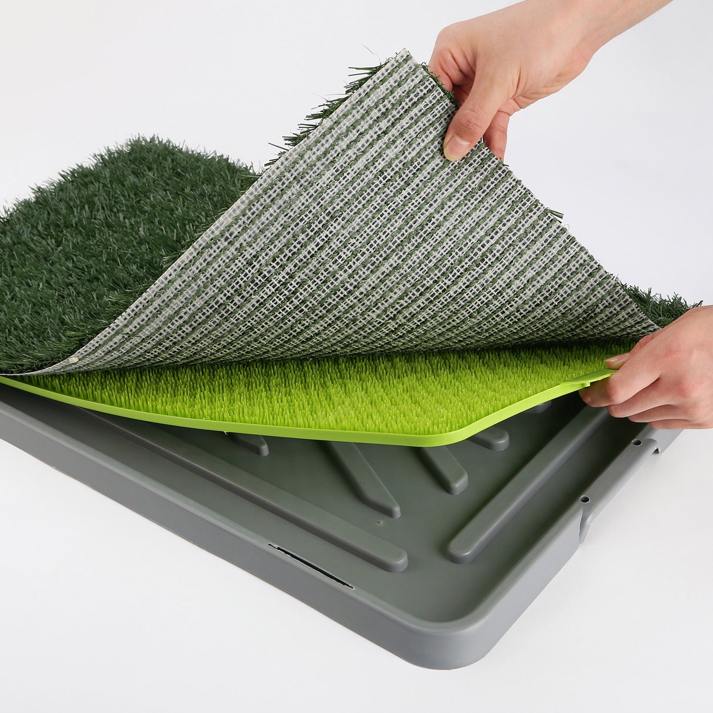 Paw Mate Pet Dog Potty Tray, Training - 69cm x 43cm + 1 Grass Mat