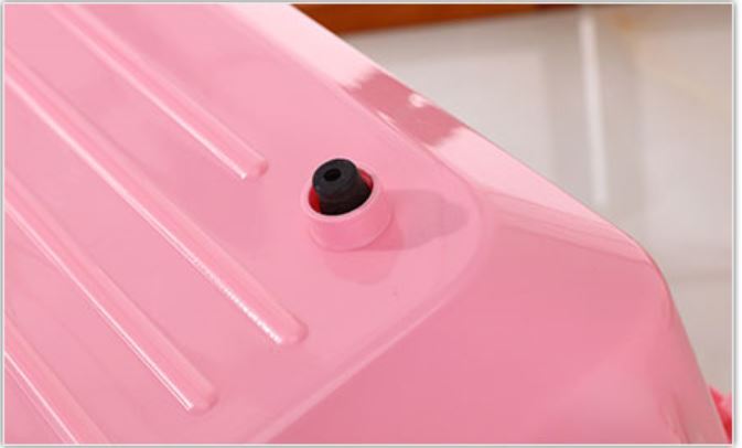 Small Dog Cat Crate Pet Carrier Rabbit Guinea Pig Cage With Tray-Pink