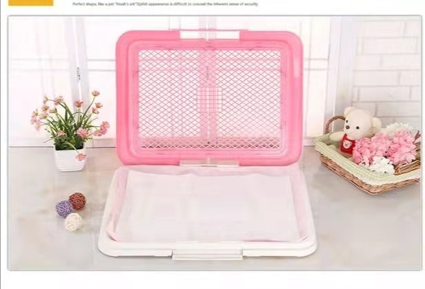 Dog Potty Training Tray Pet Puppy Toilet Trays Loo Pad Mat, Medium Portable