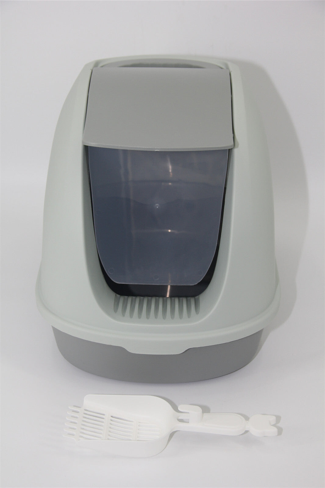 Portable Hooded Cat Toilet Litter Box Tray House with Handle and Scoop
