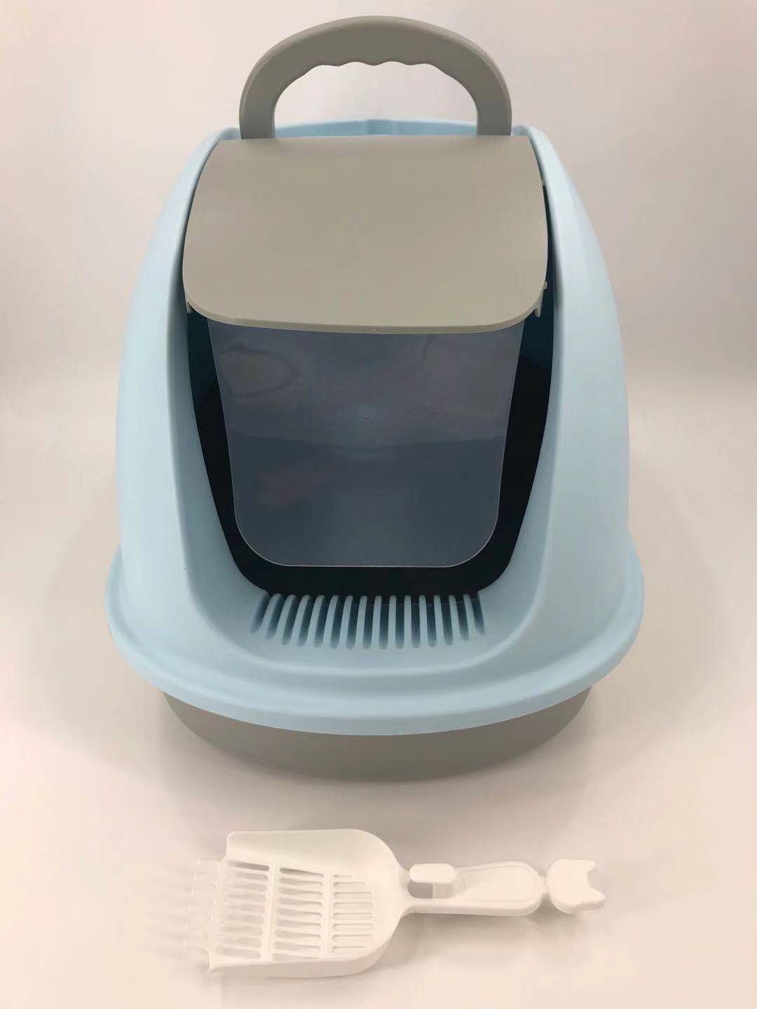 XL Portable Hooded Cat Toilet, Litter Box Tray, House, Filter and Scoop
