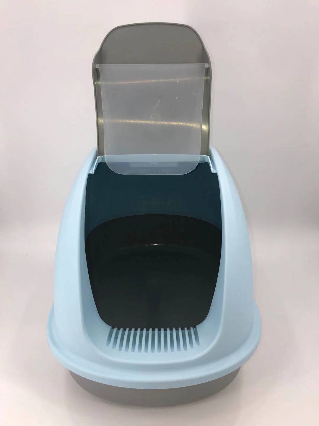 XL Portable Hooded Cat Toilet, Litter Box Tray, House, Filter and Scoop