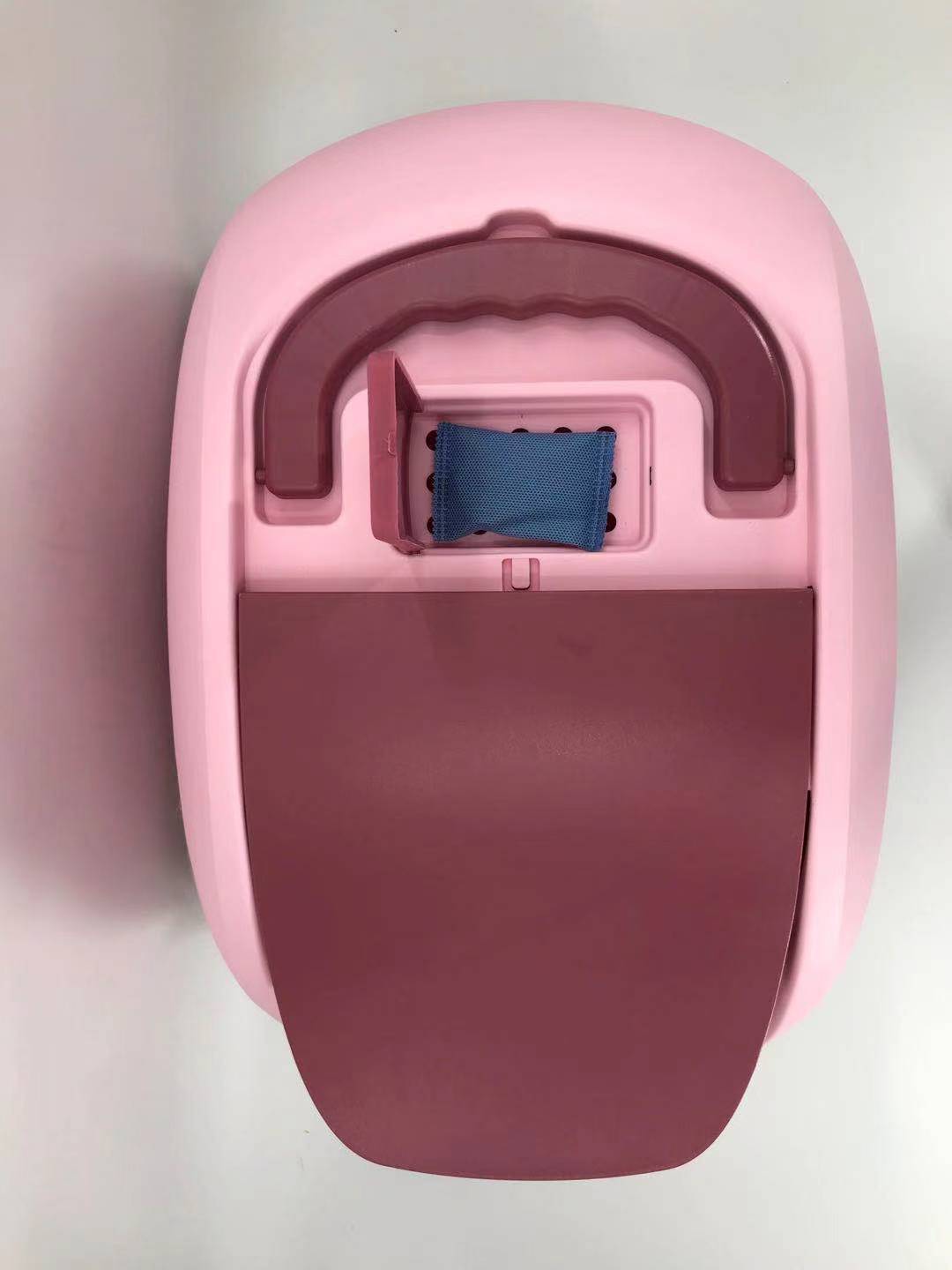 XL Portable Hooded Cat Toilet Litter Box Tray House with Charcoal Filter and Scoop