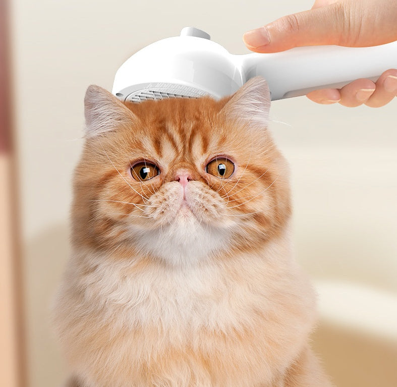 Pet Hair Remover Brush, Grooming de-matting Comb, Built-in Mist Humidifier