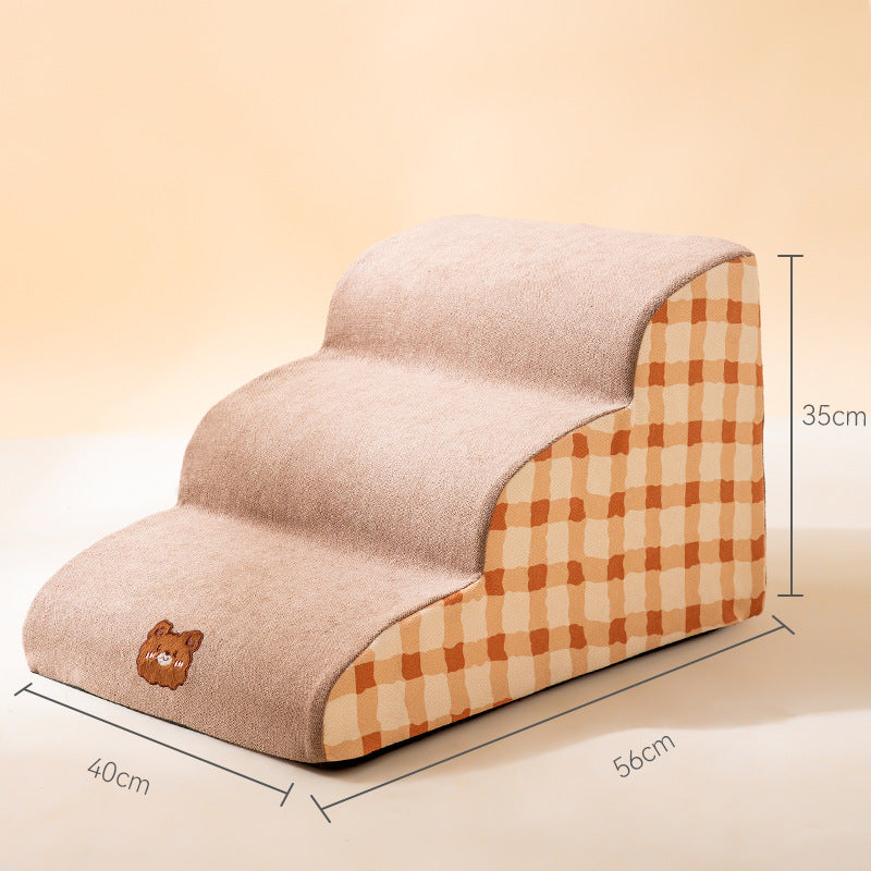 Small Dog Pet Stairs, Removable Sponge Steps, Dog Ramp