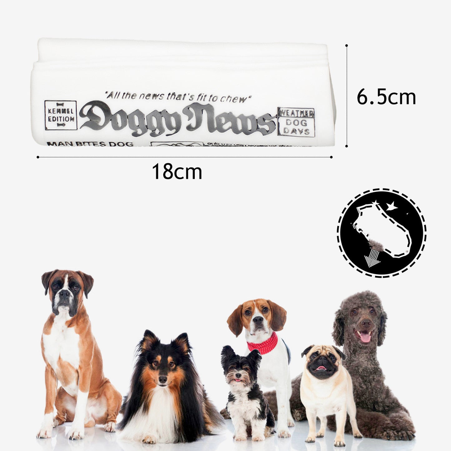 Squeaky Pet Dog Toy Newspaper, Chew Training Toys