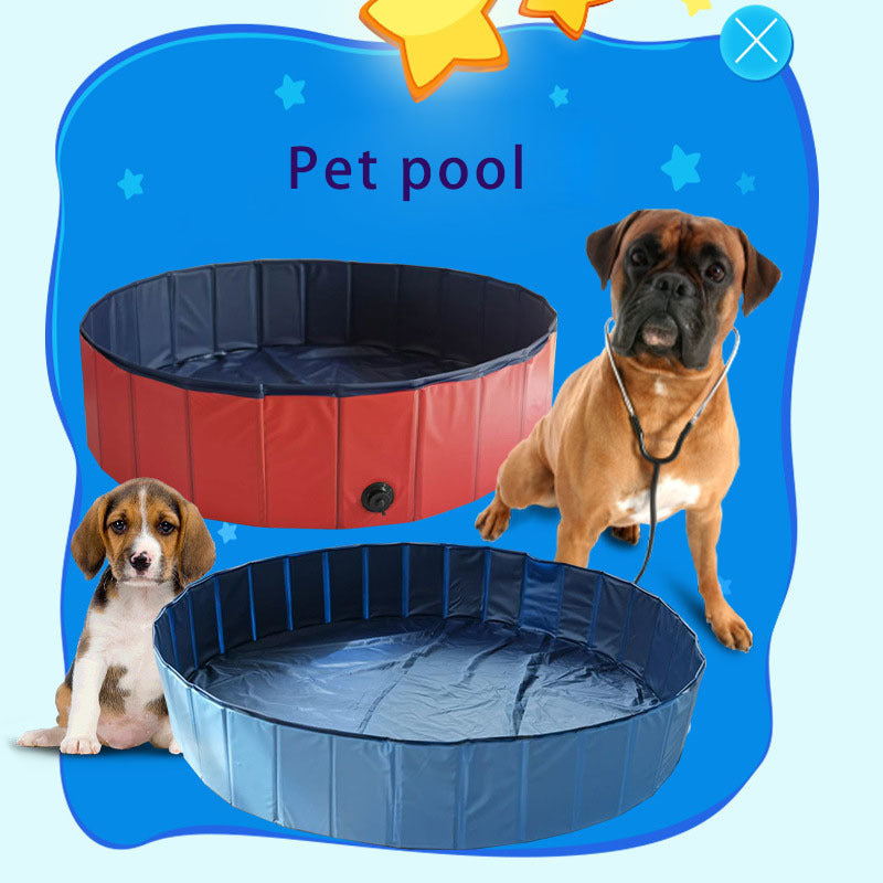 Portable Pet Pool, Foldable Dog Bathtub, Pet Cleaning