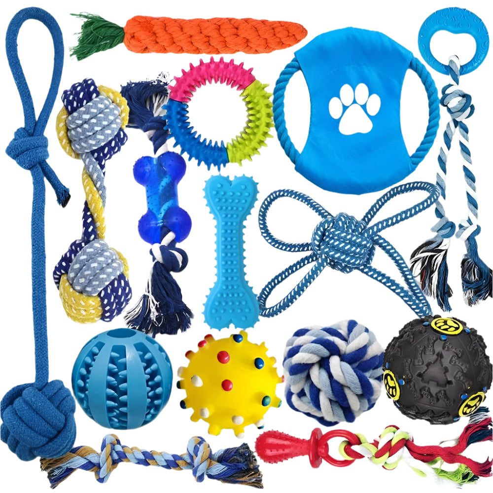 Dog Chew Toy Set Assortment (15-Pack)