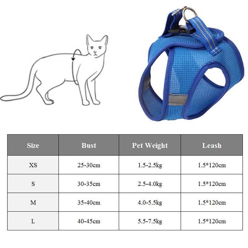 Cat harness and leash - Cat Walker - Variety of colours