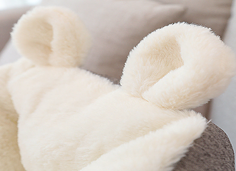 Dog/Cat Cave, Warm Soft Sleeping Bag Cushion -Grey