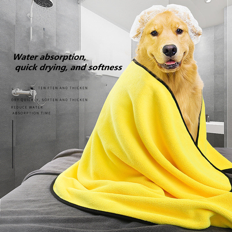 Soft Microfiber Dog Drying Towel, Super Absorbent Quick Drying