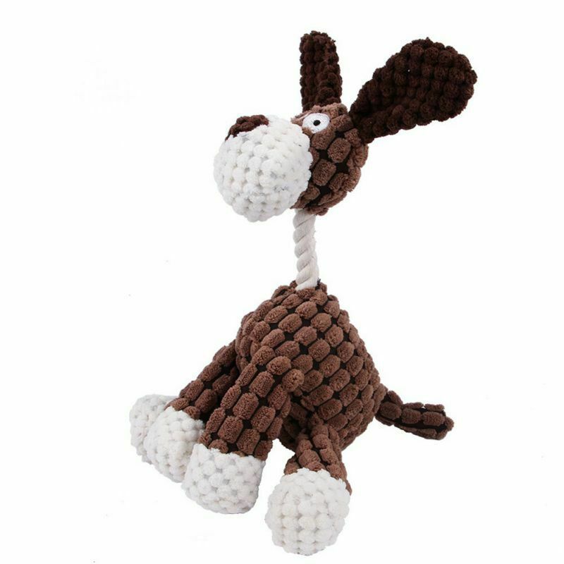 Dog Toy, Play Pet Puppy Chew, Squeaky Plush Sound, Clean Teeth