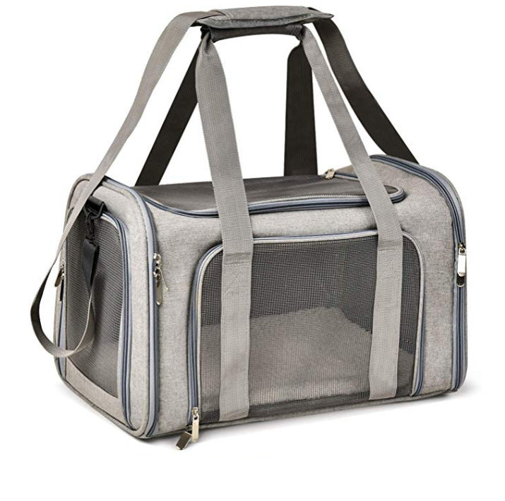 Pet Cat and Small Dog, Travel Carrier - Durable Linen