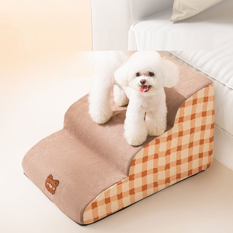 Small Dog Pet Stairs, Removable Sponge Steps, Dog Ramp