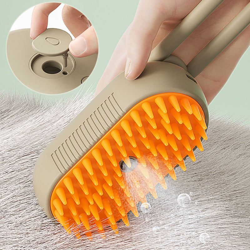 Cat and Dog Grooming Steam Brush, 3 In 1 Electric Spray, Hair Removal