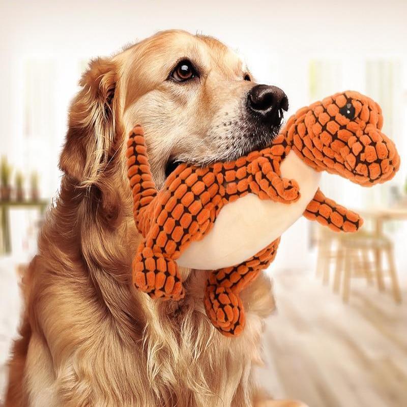 Dinosaur Pet Toys Giant Dogs Pets Interactive, Plush Stuffing Squeakers