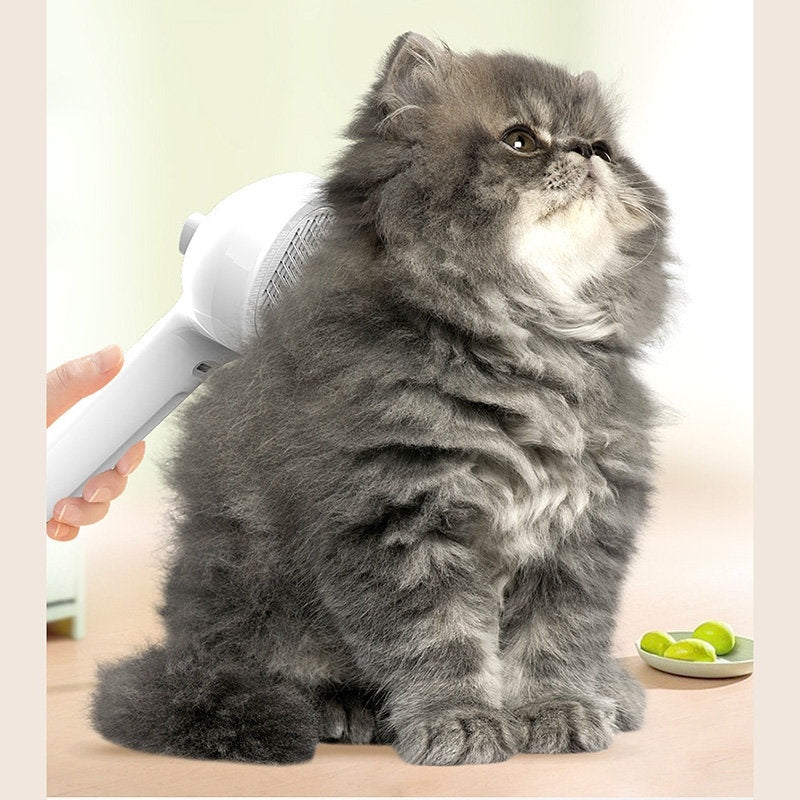 Pet Hair Remover Brush, Grooming de-matting Comb, Built-in Mist Humidifier