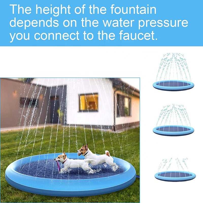 Dog Sprinkler, Outdoor Toys, Dog Swimming Mat, Anti-Slip