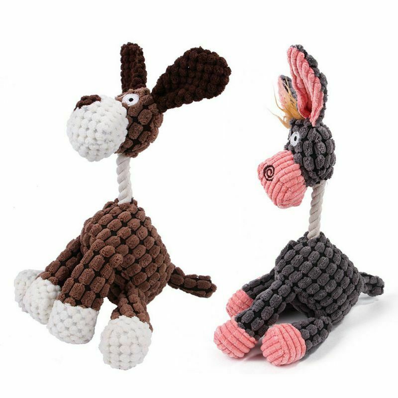 Dog Toy, Play Pet Puppy Chew, Squeaky Plush Sound, Clean Teeth
