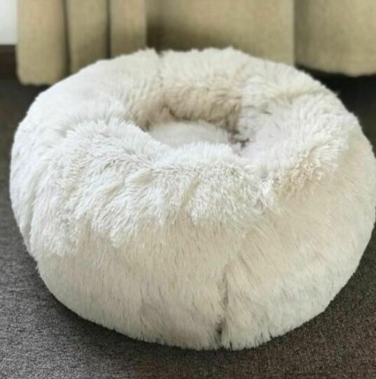 Pet Bed For Cats & Small Dogs, Round Plush Pet Nest
