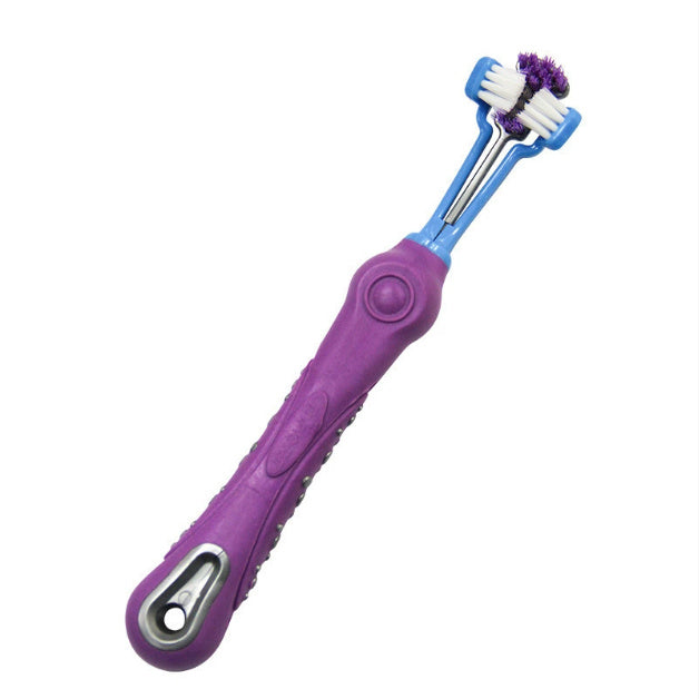 Pet Dental Fingers Double-headed Toothbrush, Dog Teeth Cleaning