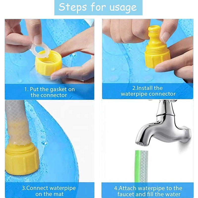 Dog Sprinkler, Outdoor Toys, Dog Swimming Mat, Anti-Slip