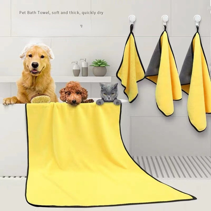 Soft Microfiber Dog Drying Towel, Super Absorbent Quick Drying