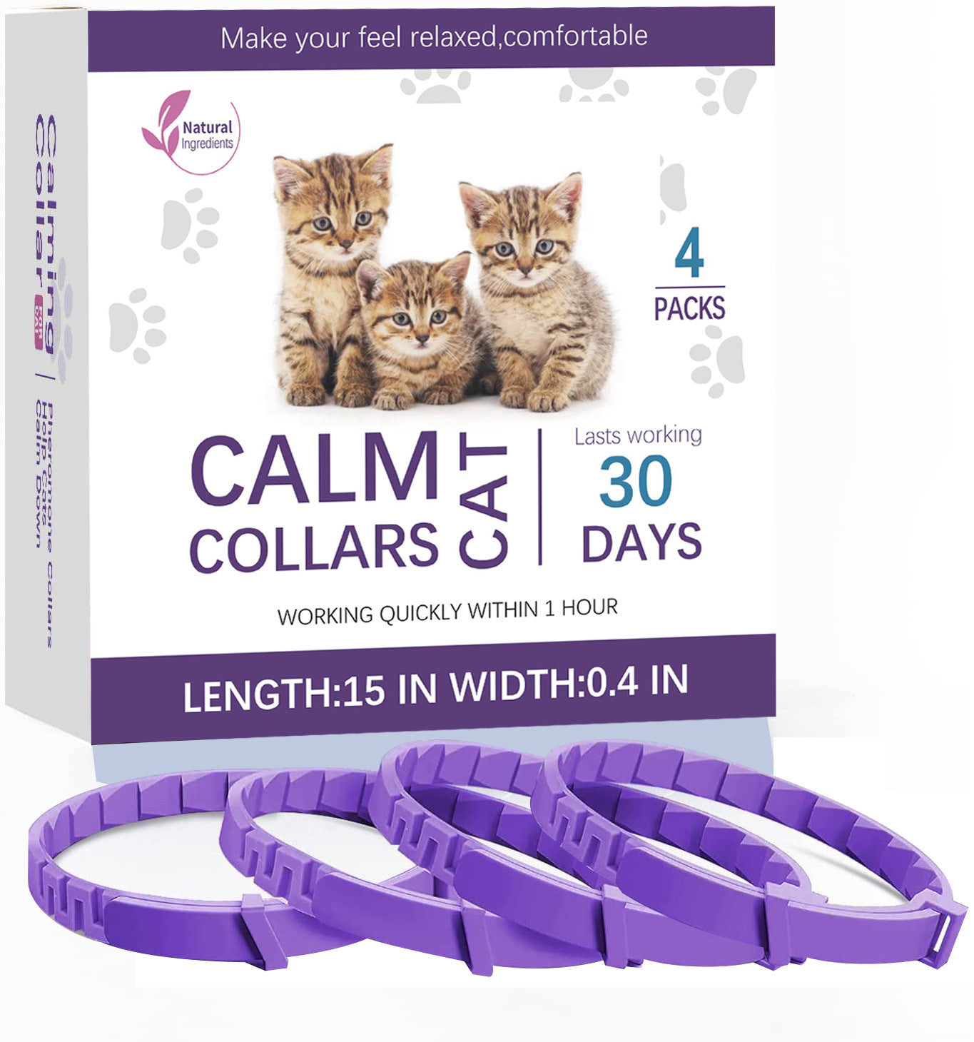Pet Soothing Calming Collar, Cat and Dog