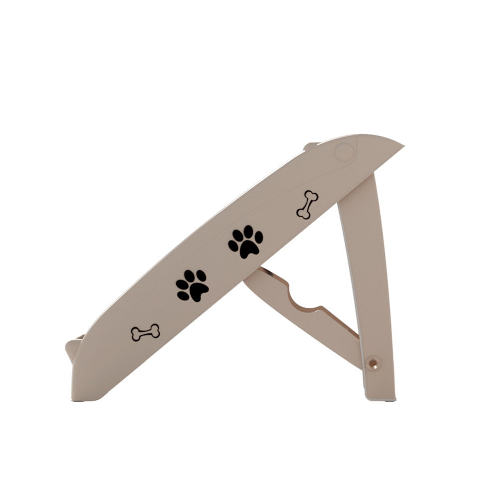 i.Pet Dog Ramp Steps For Bed, Sofa, Car, Pet Ladder, Portable, Foldable, Beige