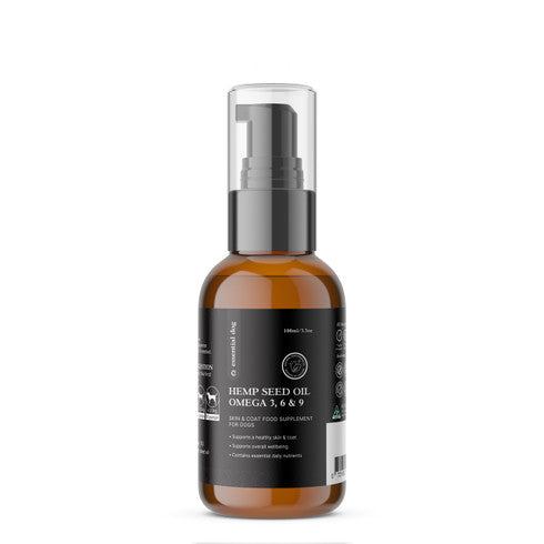 100% Raw Hemp Seed Oil: Skin and Coat Formula (Food Supplement)