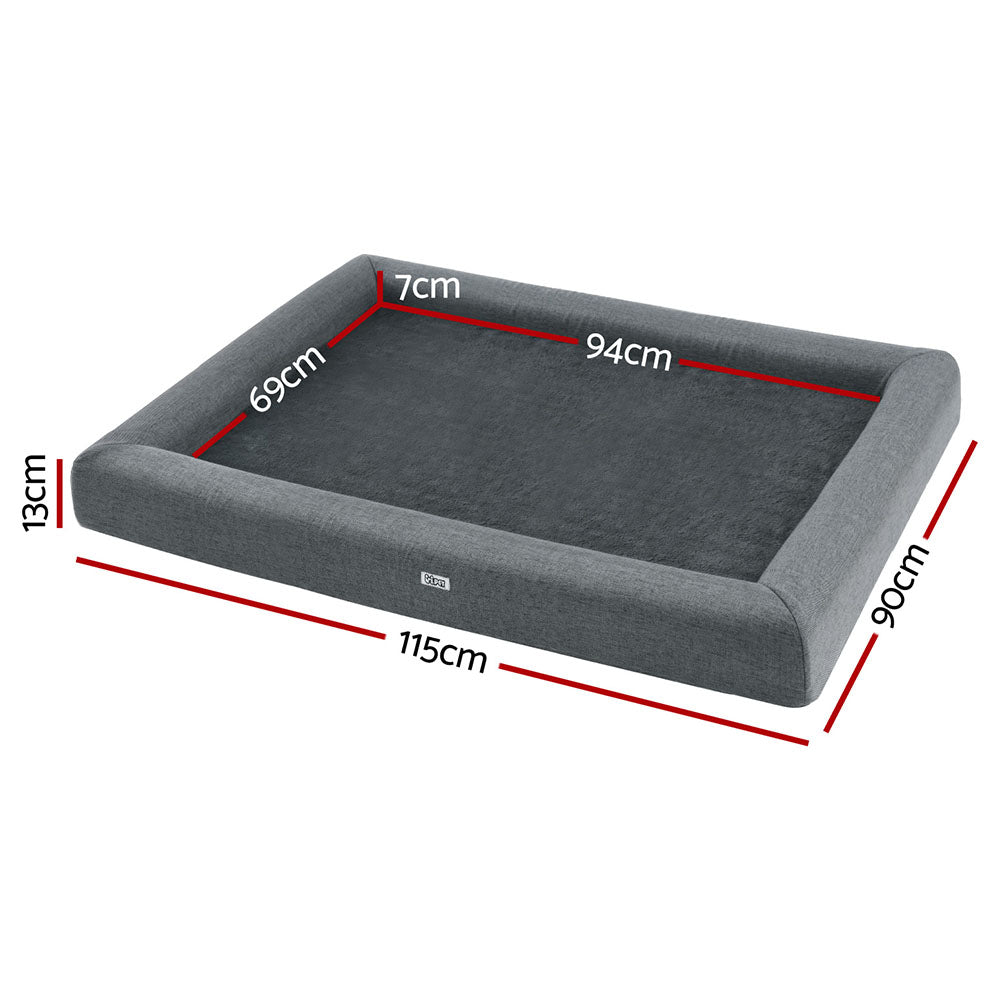 i.Pet Pet Bed, Dog, Cat, Extra Large Calming, Soft Egg Crate