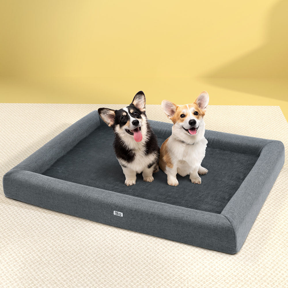 i.Pet Pet Bed, Dog, Cat, Extra Large Calming, Soft Egg Crate