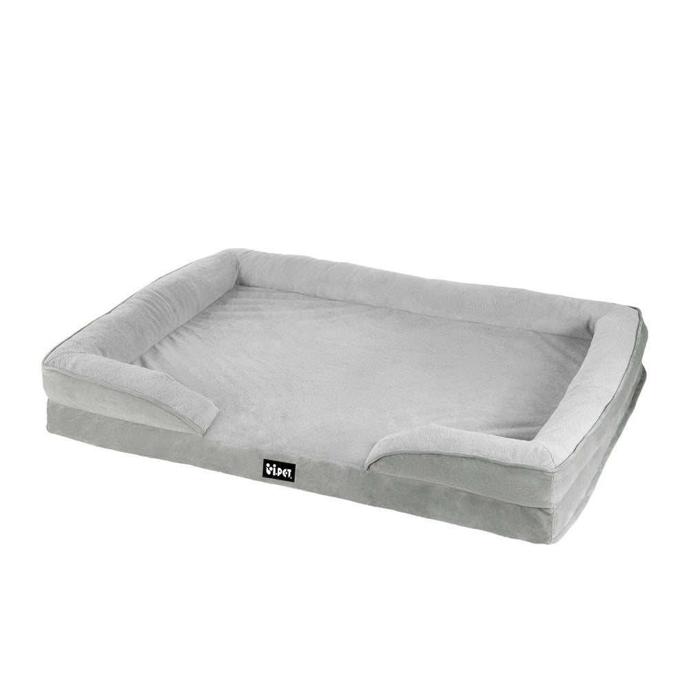 i.Pet Pet Bed Dog Calming Soft Cushion Egg Crate, Remove and Wash - S