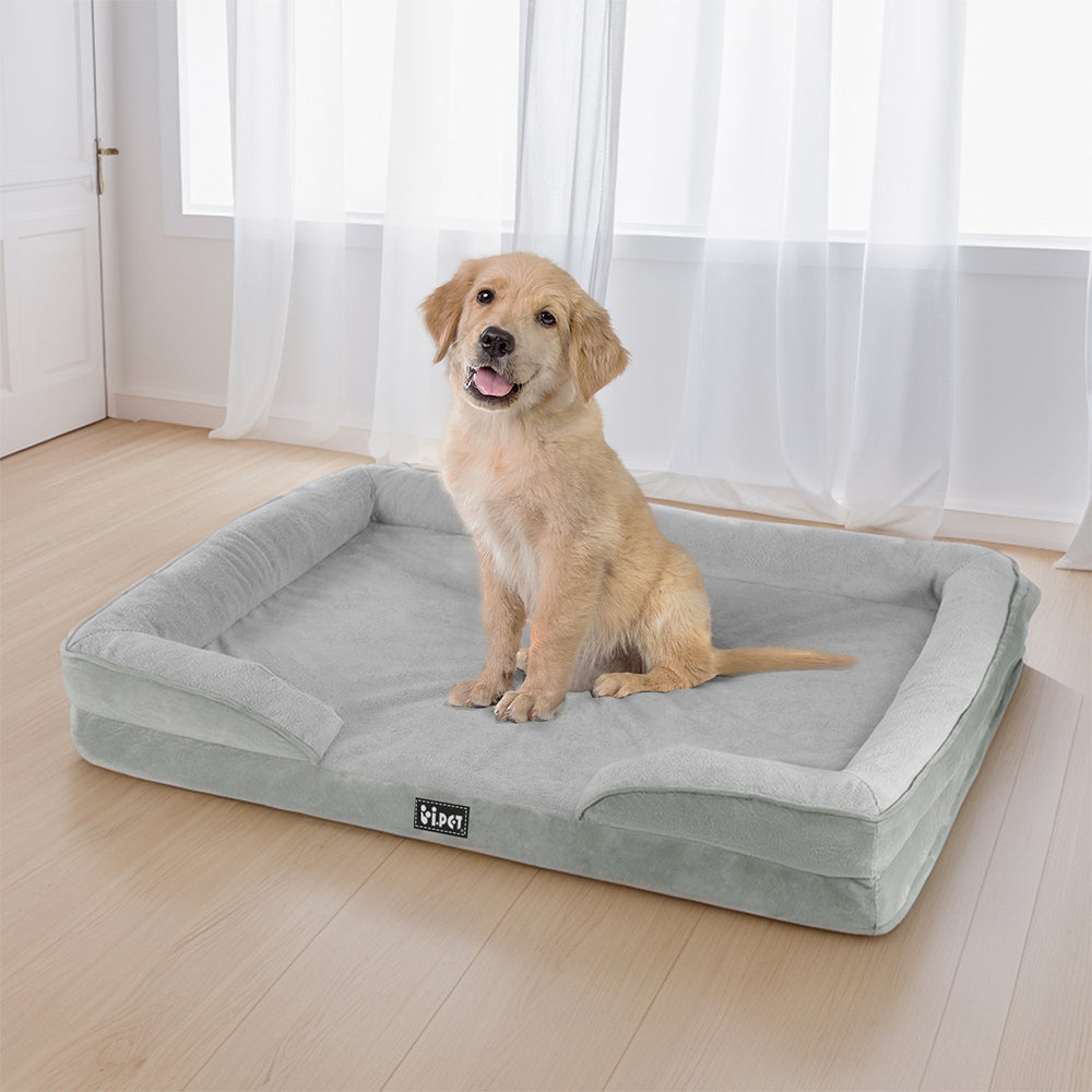 i.Pet Pet Bed Dog Calming Soft Cushion Egg Crate, Remove and Wash - S