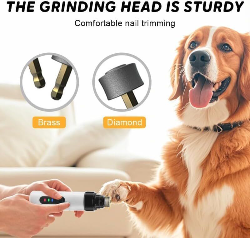 Silent Groom Pro Nail Grinder, dog Nail Trimmer, USB Rechargeable