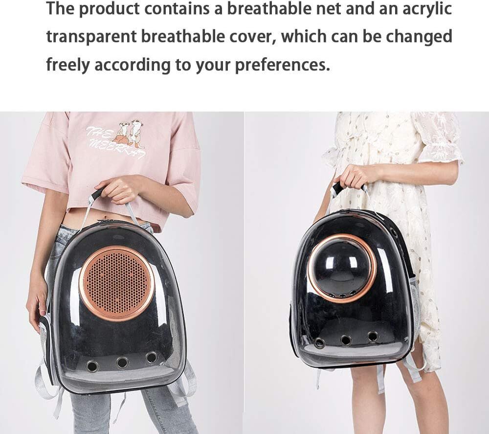 Pet Space Capsule, Cat/Dog Backpack, Small - Medium Carrier, Transparent Breathable