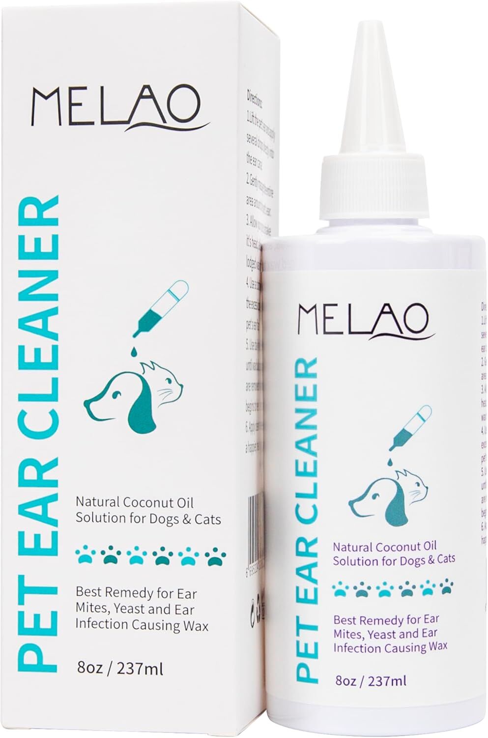 Pet Ear Cleanser for Dogs and Cats – Gentle, Daily Pet Ear Wash