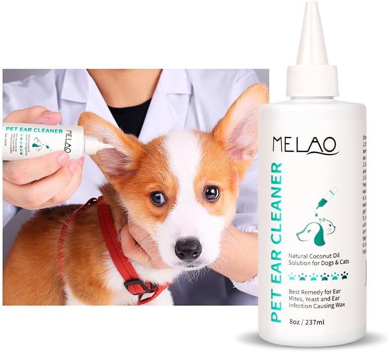 Pet Ear Cleanser for Dogs and Cats – Gentle, Daily Pet Ear Wash
