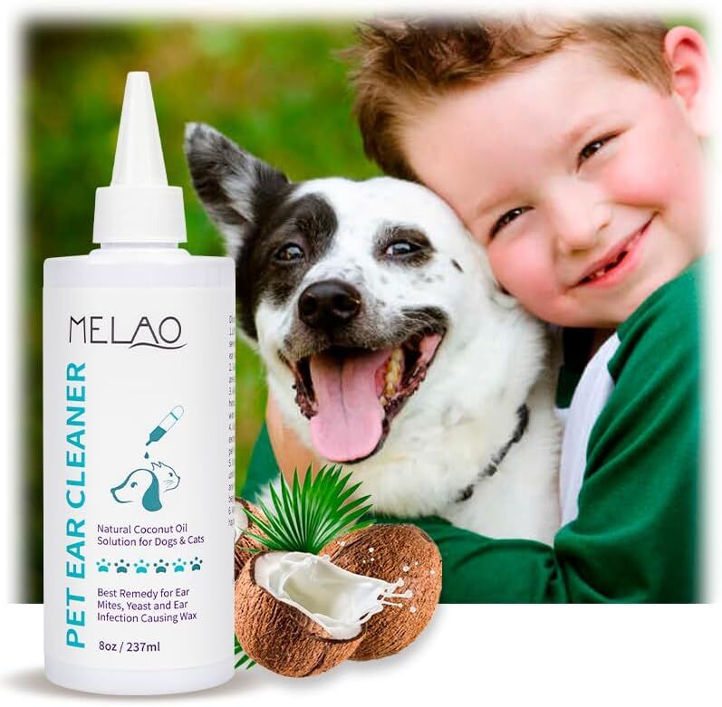 Pet Ear Cleanser for Dogs and Cats – Gentle, Daily Pet Ear Wash