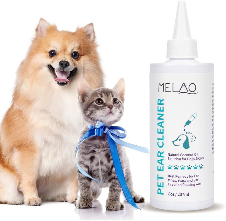 Pet Ear Cleanser for Dogs and Cats – Gentle, Daily Pet Ear Wash