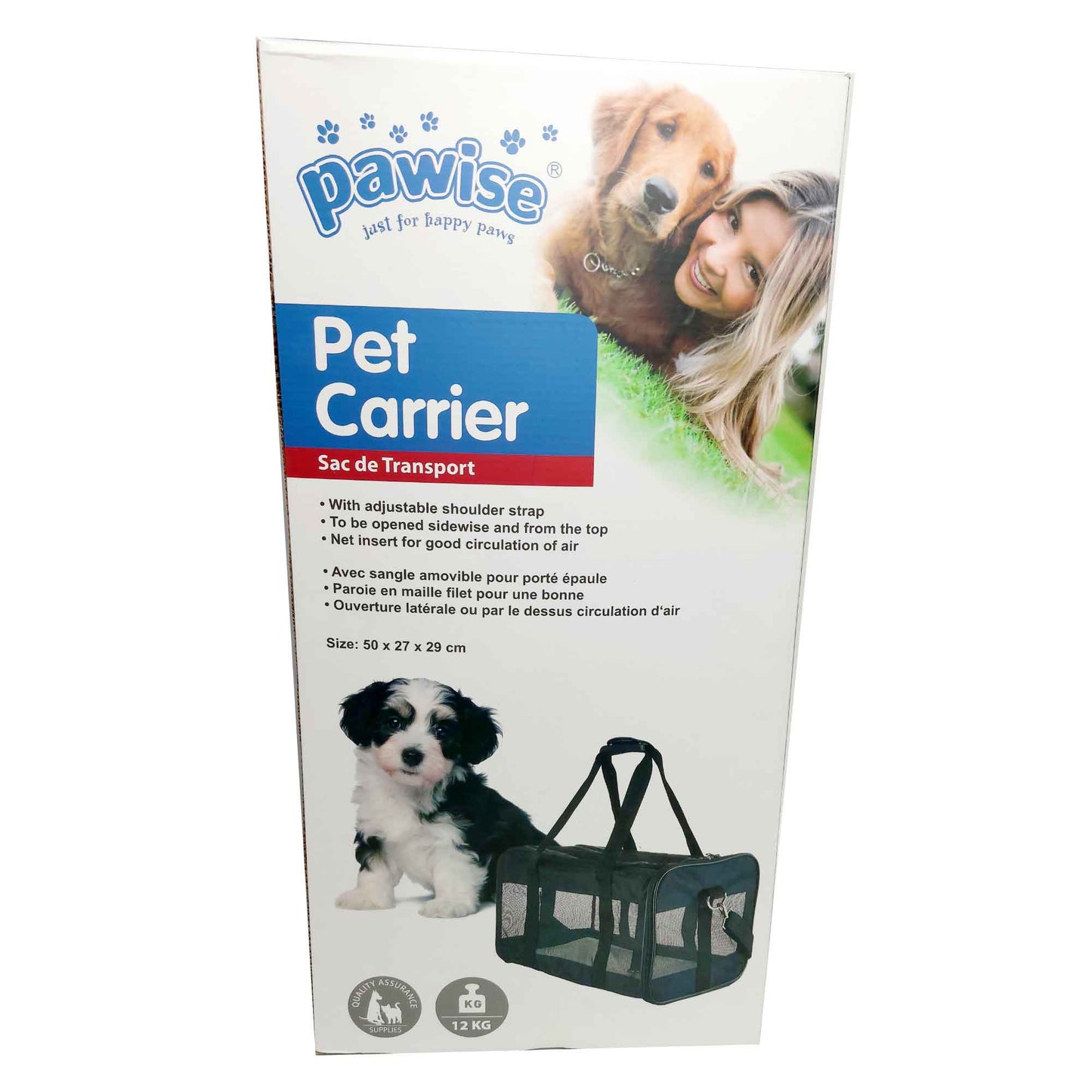 Pet Travel Bag, Dog, Cat, Portable, Foldable Carrier - Large