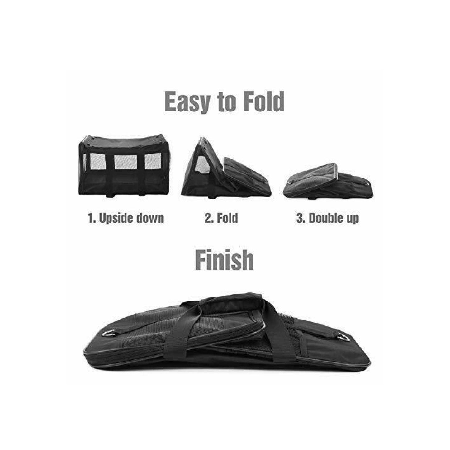 Pet Travel Bag, Dog, Cat, Portable, Foldable Carrier - Large