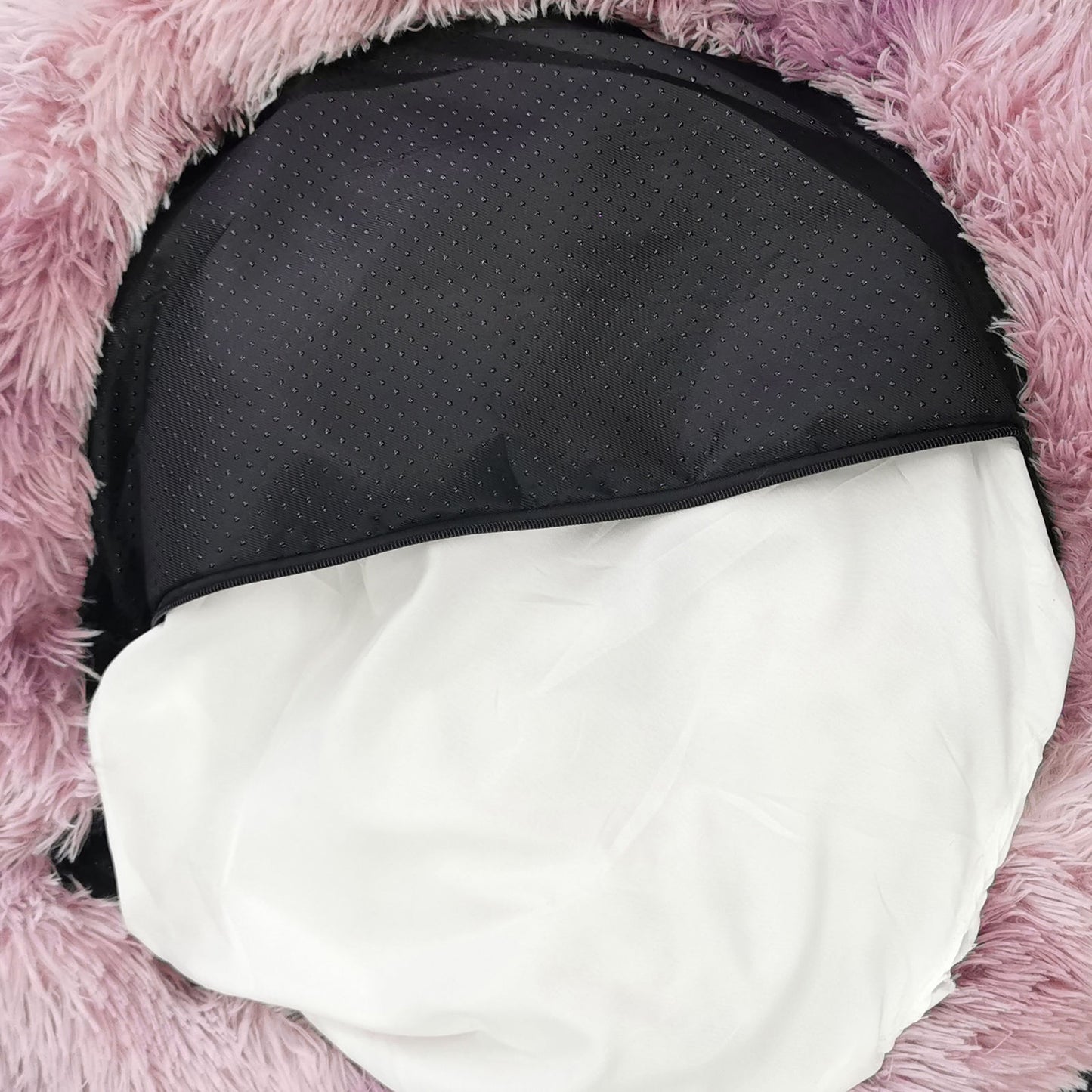 Pawfriends Dog/Cat Calming Beds, Large, Fluffy Donut, Plush 70